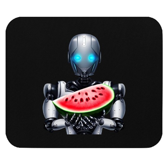 Watermelon for the robot Mouse Pads