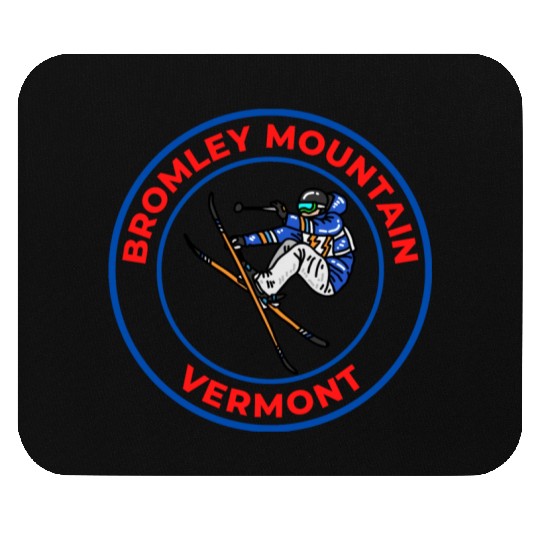 Retro Skiing Bromley Mountain Vermont Souvenir Mouse Pads