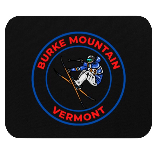 Retro Skiing in Burke Mountain Vermont Souvenir Mouse Pads