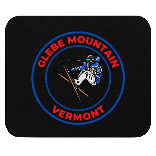 Retro Cool Skiing Glebe Mountain Vermont Souvenir Mouse Pads