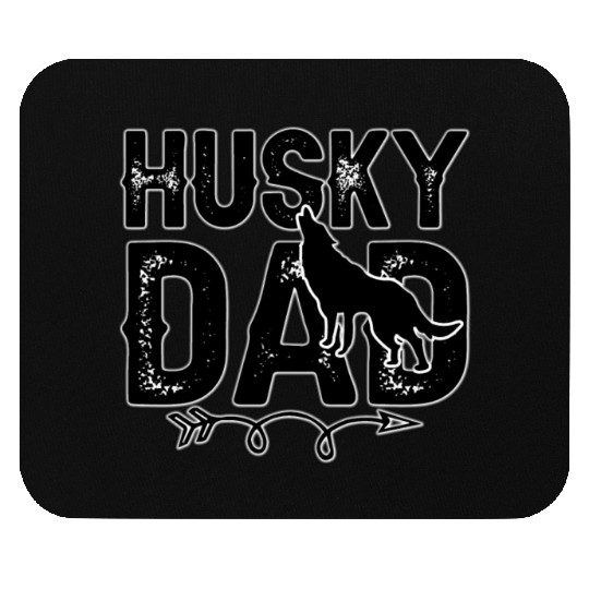 Husky Dad Mouse Pads, Cute dad Mouse Pads for father