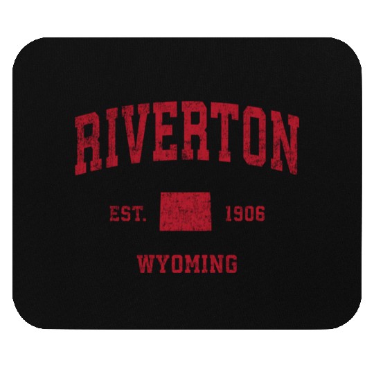 Riverton Wyoming Wy Sports Red Print Mouse Pads