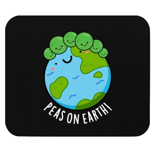 Peas On Earth Cute Veggie Peace Mouse Pads