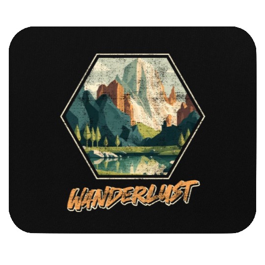 Wanderlust Mountaineer Hiking Mountain love Mouse Pads