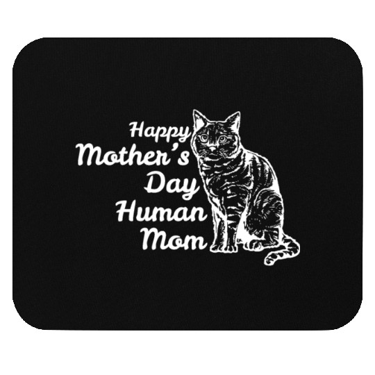 Happy Mother's Day Human Mom Vintage Catfunny fami Mouse Pads
