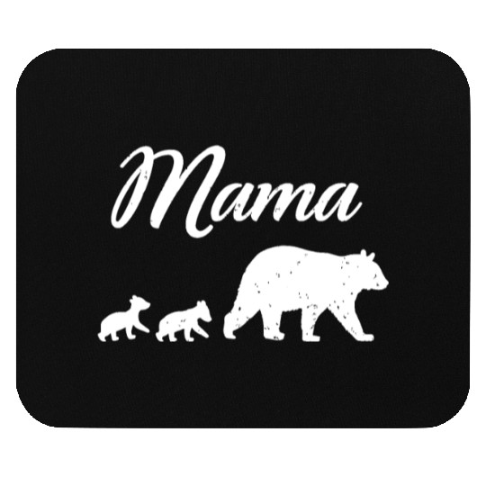 Mama Bear - With Two Cubs Twin Mom Mother's Day Gi Mouse Pads