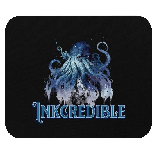 inkcredible - kraken octopus pun ink Mouse Pads