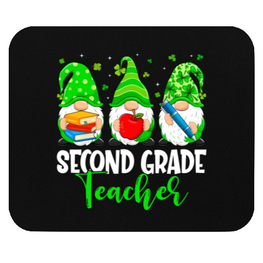 Gnomes 2Nd Grade Teacher Squad St Patricks Day Sch Mouse Pads
