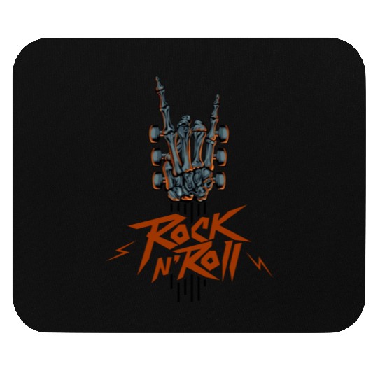 Guitar Neck Skeleton Hand Rock And Roll Guitar Mouse Pads