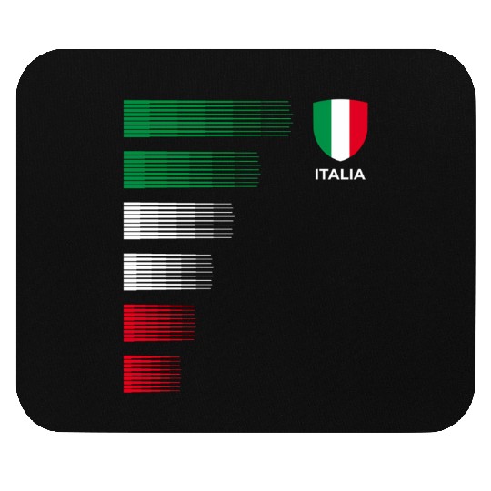 Italia Italy Flag Emblem Italian Pride Ancestry He Mouse Pads