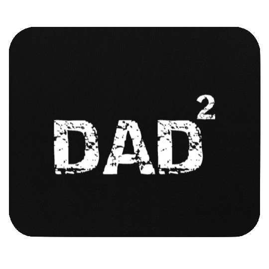 Father's Day Gift from Kids Dad of 2 Funny Dad Squ Mouse Pads