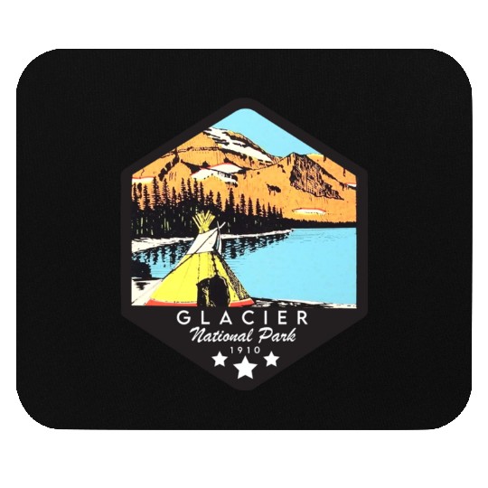Glacier national park Mouse Pads
