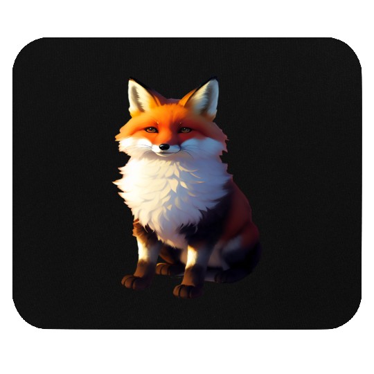 Baby Red Tailed Fox Mouse Pads