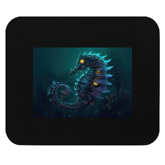 Neon Shark Attack Mouse Pads
