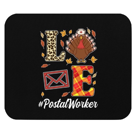 Great Postal Worker Thanksgiving Outfit Mouse Pads