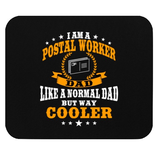Postal Worker Dad Outfit Postman Father's Day Mouse Pads