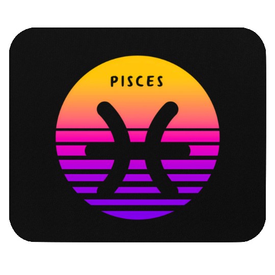 Pisces Zodiac Sign Sunset Pisces Mouse Pads
