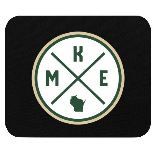 Milwaukee Circle Patch Green Mouse Pads