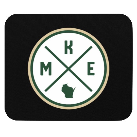 Milwaukee Circle Patch Green Mouse Pads