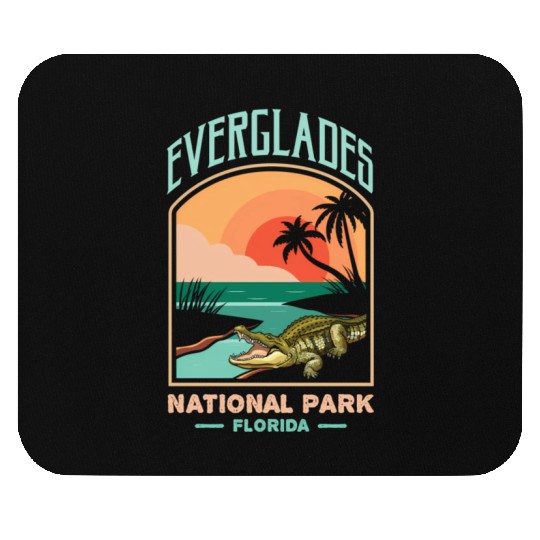 Everglades National Park Us Crocodile Florida Alli Mouse Pads