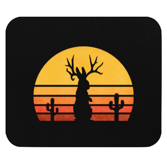 Eighties Jackalope Cryptid Rabbit Mouse Pads