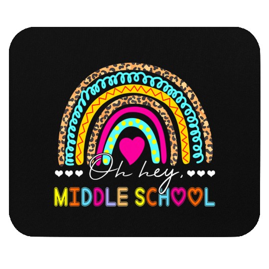 Team Middle School Squad Back To School Rainbow Te Mouse Pads