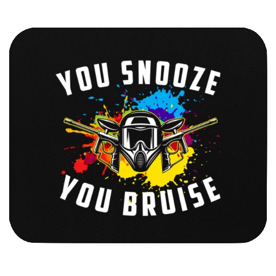 You Snooze You Bruise Youth Paintball Mouse Pads