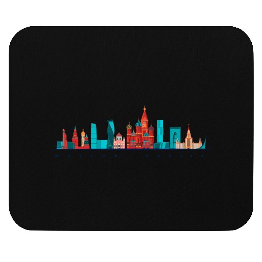 Moscow Skyline Russia Red Square Russian Mouse Pads