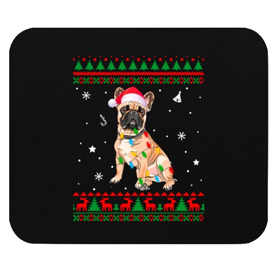 Ugly Lights French Bulldog Dog Mouse Pads