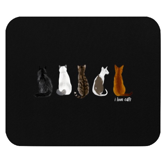 I Love Cats For Cat Mouse Pads