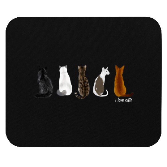 I Love Cats For Cat Mouse Pads