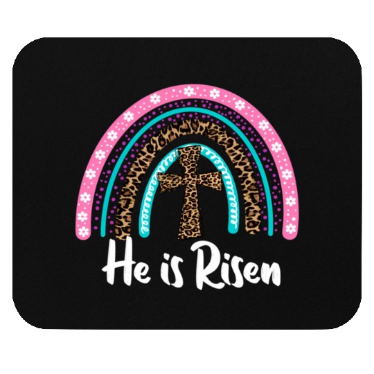 Easter For Christian N Mom He Is Risen Leopard Mouse Pads