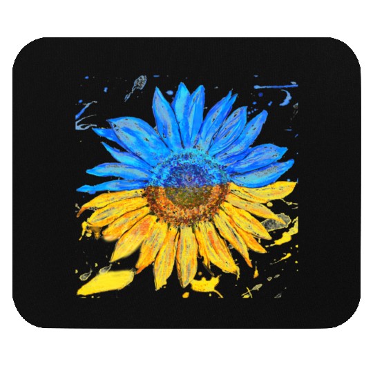 Ukraine Flag Sunflower Ukrainian Support Mouse Pads
