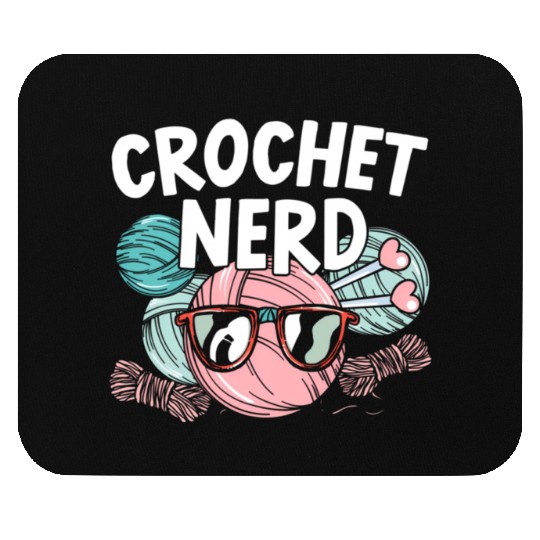 Crochet Nerd For A Crochet Crocheting Mouse Pads
