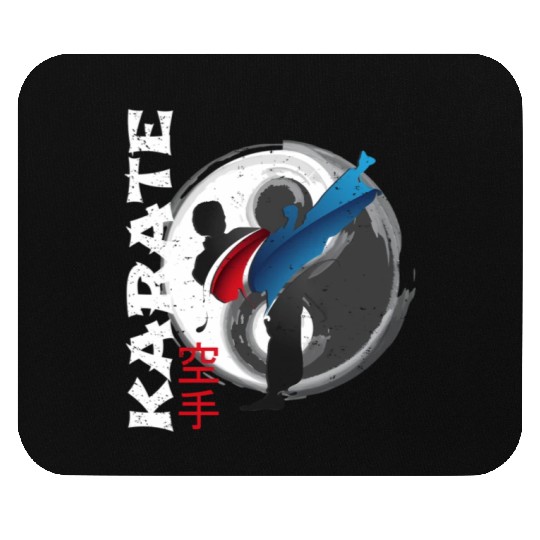 Martial Side Kick Ying Yang Karate Mouse Pads