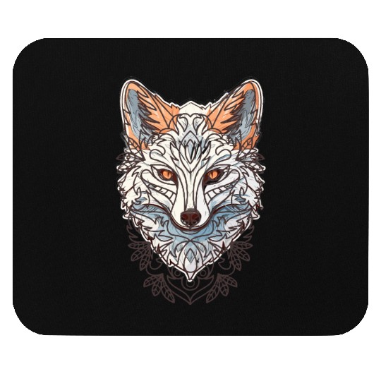Tribal Fox Design Mouse Pads