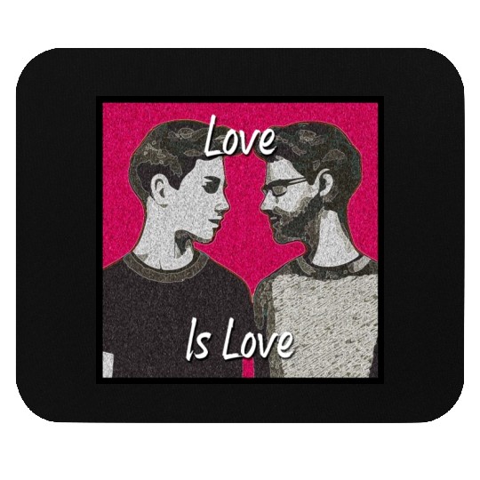 Love Is Love - Colorful LGBTQ Graphic Mouse Pads