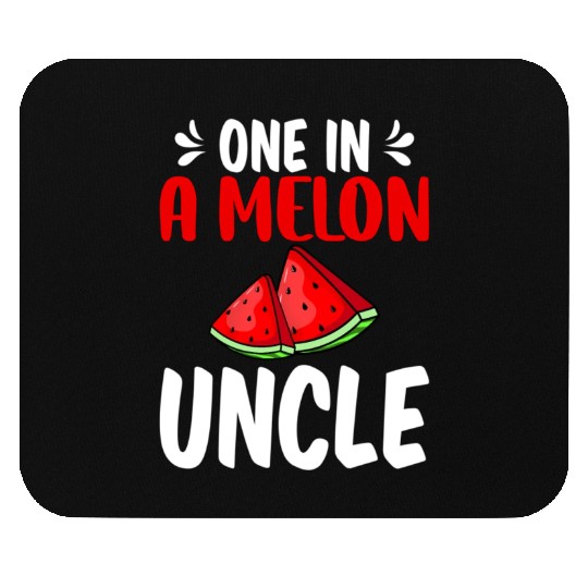One In A Melon Uncle Watermelon Family Mouse Pads