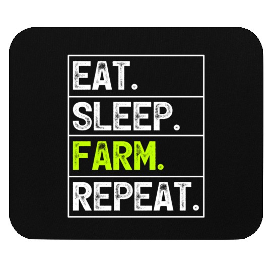 Farmer Farming Eat Sleep Farm Repeat Mouse Pads