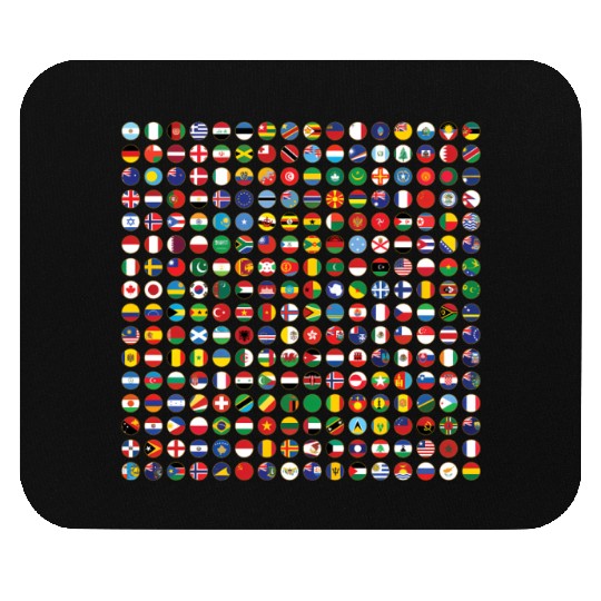 World Flags Travel 256 Flag International Learning Mouse Pads