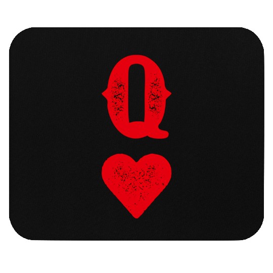 Queen Of Hearts Blackjack Cards Poker 21 Q Mouse Pads