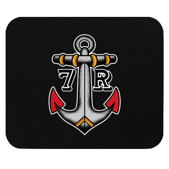 Old School American Traditional Tattoo Flash Clipp Mouse Pads