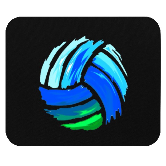 Volleyball Blue Green Best Sports N Mouse Pads