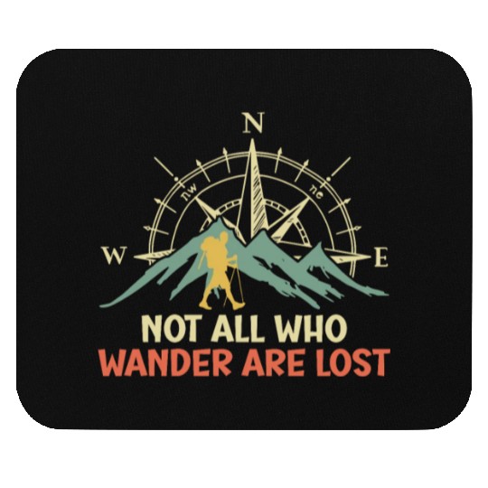 Hiker funny Wanderlust Mountaineer Hiking Mouse Pads