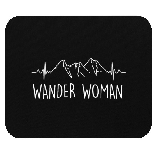 Wanderwoman Hiker Mountaineer Wanderlust Mouse Pads