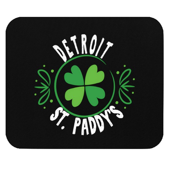 Detroit St PatricDay St Paddys 313 Area Code Mouse Pads