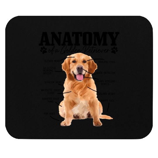 Anatomy Of A Golden Retriever Dog Mom Dad Mouse Pads