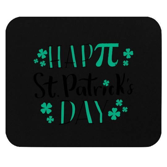 Pi Math Teacher Happy St PatricDay Mouse Pads