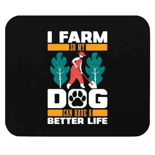 Farming Farmer Dog Mouse Pads