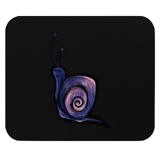 Purple Snail Mouse Pads